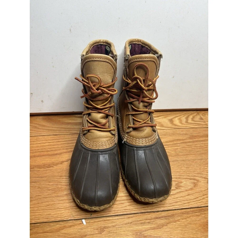 LL Bean 8” Bean Boots Goretex Thinsulate Lined Maine Hunting Shoes -Mens Size 7